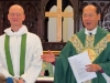 Archbishop Paul presenting Fr. Nigel to the congregation