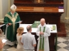 The Wardens presenting the keys to Fr. Nigel