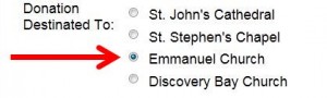 Emmanuel Online Credit Card Donation
